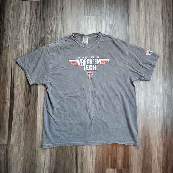 Texas Tech Red Raiders Shirt Mens 2XL Gray Jones AT&T Stadium NCAA Football - Picture 1 of 7